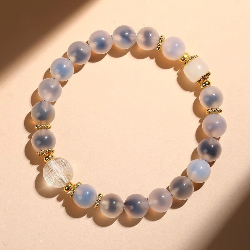 Sugar Heart Agate Bracelet